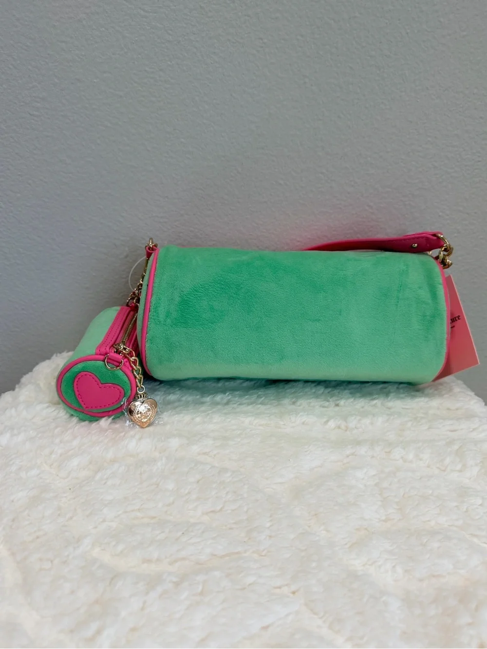 💖JUICY COUTURE RETRO GREEN💚CHOOSE SCOOTIE DOGS BARREL SATCHEL